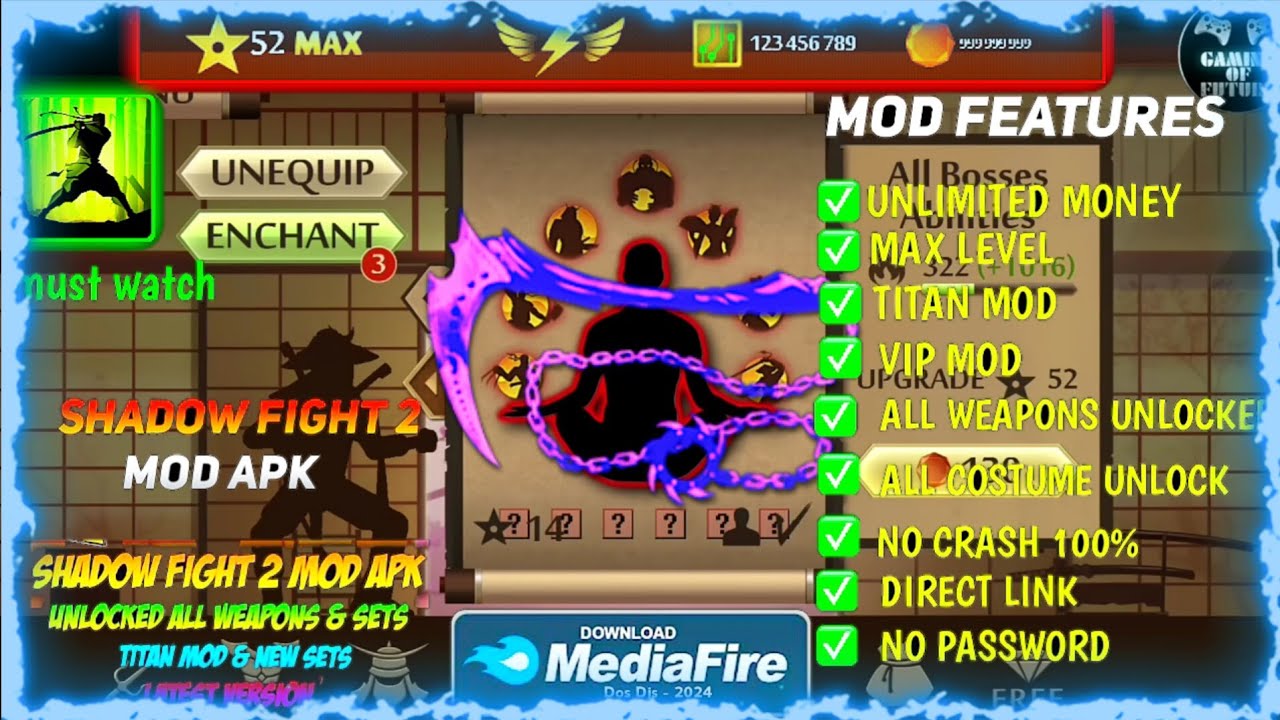 Shadow Fight 2 Mod Apk 2.34.6 Latest Version 2025 Unlimited