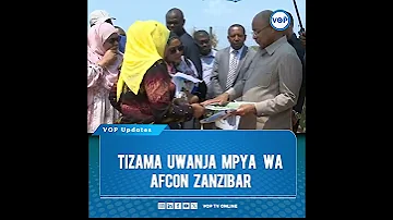 HUU NDIO MUONEKANO WA UWANJA WA AFCON ZANZIBAR 
