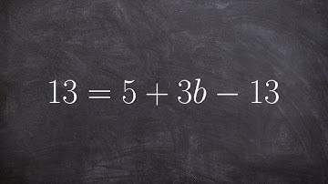 Solving an equation by combining like terms