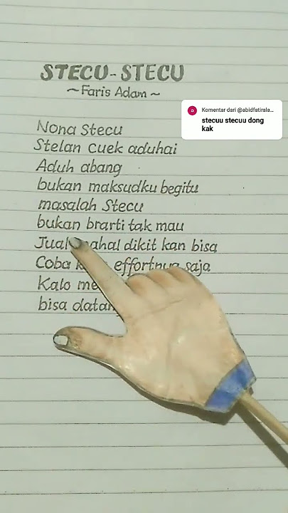 Lirik lagu 'Stecu-Stecu'||Faris Adam