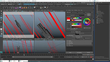 Layout/Previs - SpeedLines + Solid Colour / Maya MASH / Layout - Part 3