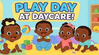 Play Day at Daycare! 👶🏿🎨🧸 | Fun Baby Song with Black Toddlers