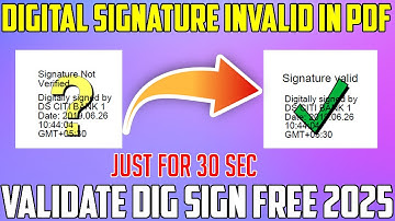 PDF Digital Signature Verification Made Easy in 30 Second! 2025