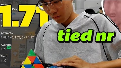 Pyraminx tied NR average (1.71) | One shamelin cube open 2025.