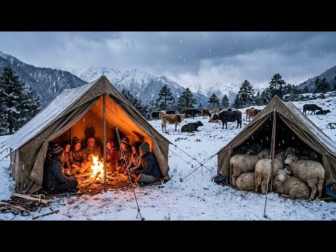 Surviving Shepherd Life in One Of The Coldest Regions Of Nepal|A Himalayan Snowy Village Dcumentary 