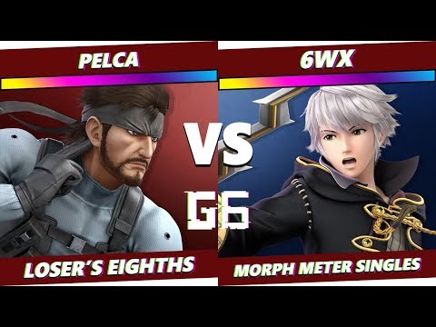 Glitch 6 SSBU - Pelca (Snake) VS 6WX (Robin) - Smash Ultimate Morph Meter L8