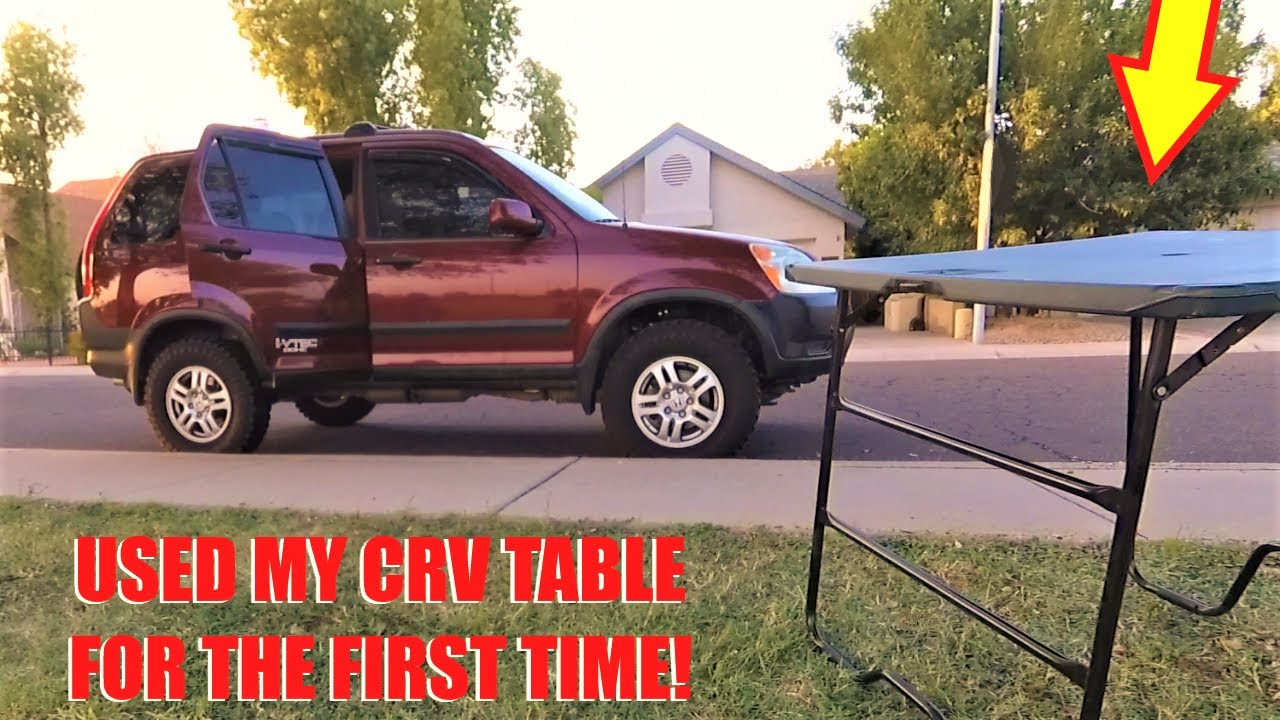 USED MY CRV TABLE for THE FIRST TIME! off-road build (2003 honda crv