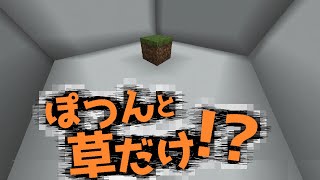 【White Cradle】白い空間にぽつんと草が１つ？これが謎解き！？『謎解き脱出配布マップ攻略』『マイクラ/マインクラフト/minecraft』