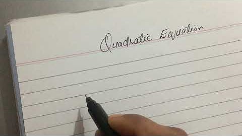 Quadratical Equation | How to solve Quadritical eqaution? | Quadritical Formula | JEST  and PST