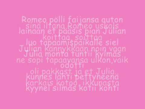 Pikku G - Romeo Ja Julia (Lyrics)