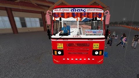 4K 60FPS | Dahod To Vankaner || Carrier Mode || GSRTC GURJARNAGARI || Part-2 #bussimulatorindonesia