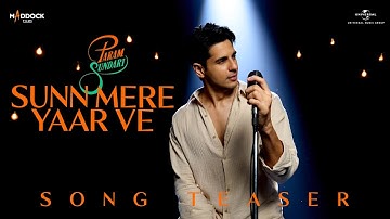 Sunn Mere Yaar Ve (Teaser) Param Sundari | Sidharth, Janhvi |Sachin-Jigar, Aditya Rikhari, Amitabh B
