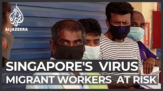 Singapore's migrant workers form most of its 20,000 virus cases