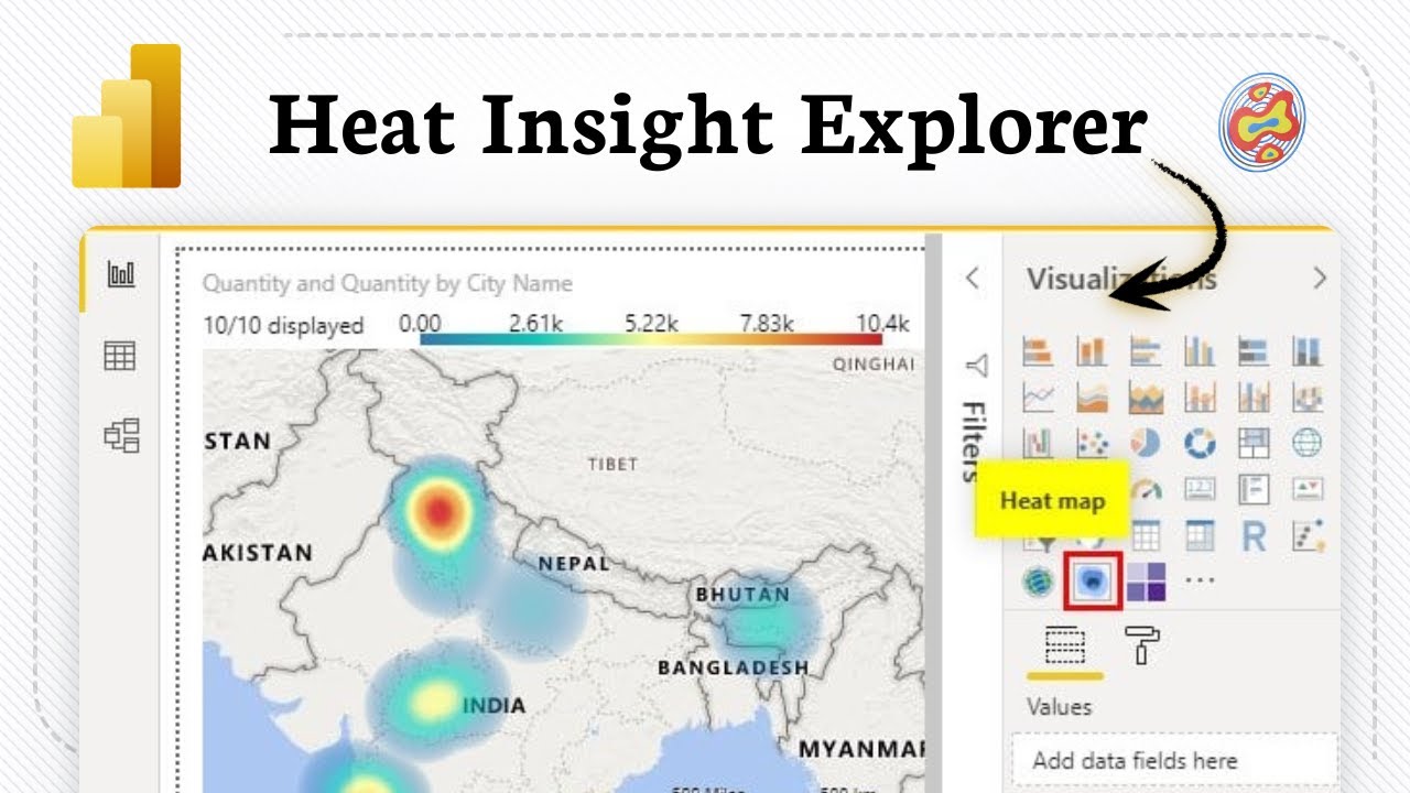 How to create and format a heat map in Power BI - YouTube