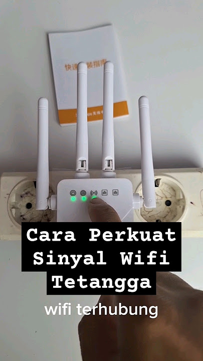 cara perkuat sinyal wifi tetangga #wifi #inspirasi