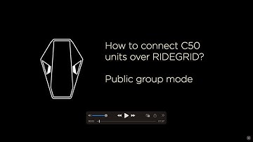 How to connect C50 units over RideGrid