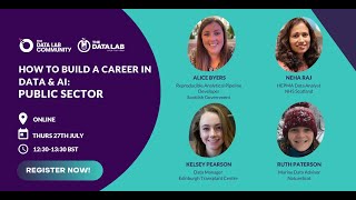 How to build a career in data & AI: Public Sector