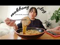 Mukbang Vlog | Should I blame my hormones for this? Japanese Ramen &amp; Chipotle @36weekspregnant