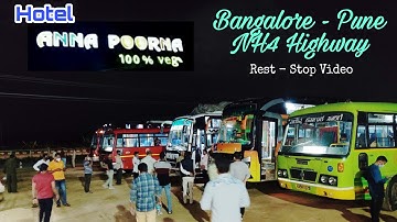 Rest stop at Hotel Annapoorna | Bangalore - Kumta ride | Private Buses | KSRTC | NWKRTC | NEKRTC