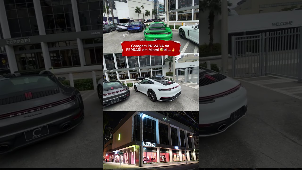 Garagem PRIVADA da FERRARI em Miami 💸🏎️🇺🇸