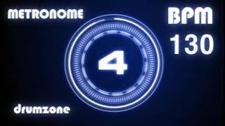 130 BPM - Metronome - Click & Voice ( 1 hour )
