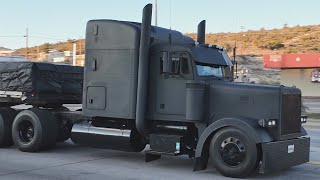 Truck Drivers as seen on desert highway 93 in Arizona, Truck Spotting USA