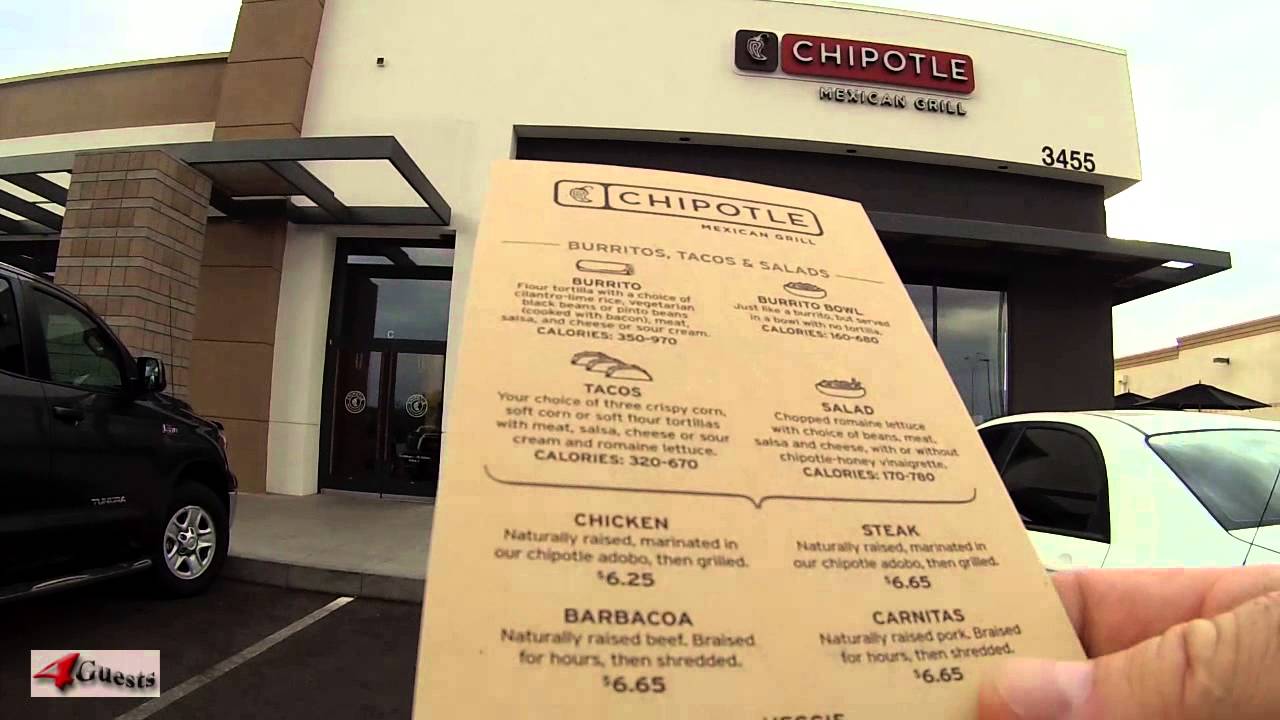 Chipotle Mexican Grill Restaurant, Kingman Arizona YouTube