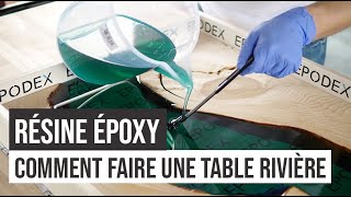 Fabrication de table rivière en résine époxy – DIY / Tutoriel | EPODEX