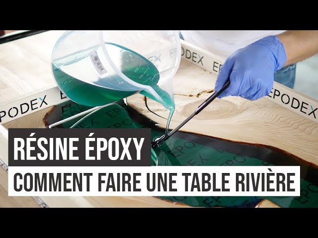 Fabrication de table rivière en résine époxy – DIY / Tutoriel