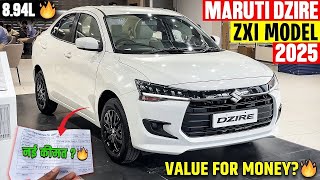 Maruti Dzire ZXI White 2025 | Elegant Sedan Full Review &amp; Features! NEW DZIRE ZXI SECOND TOP MODEL