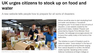 The Watchman News  UK Urges Citizens To Stock Up On Food And Water