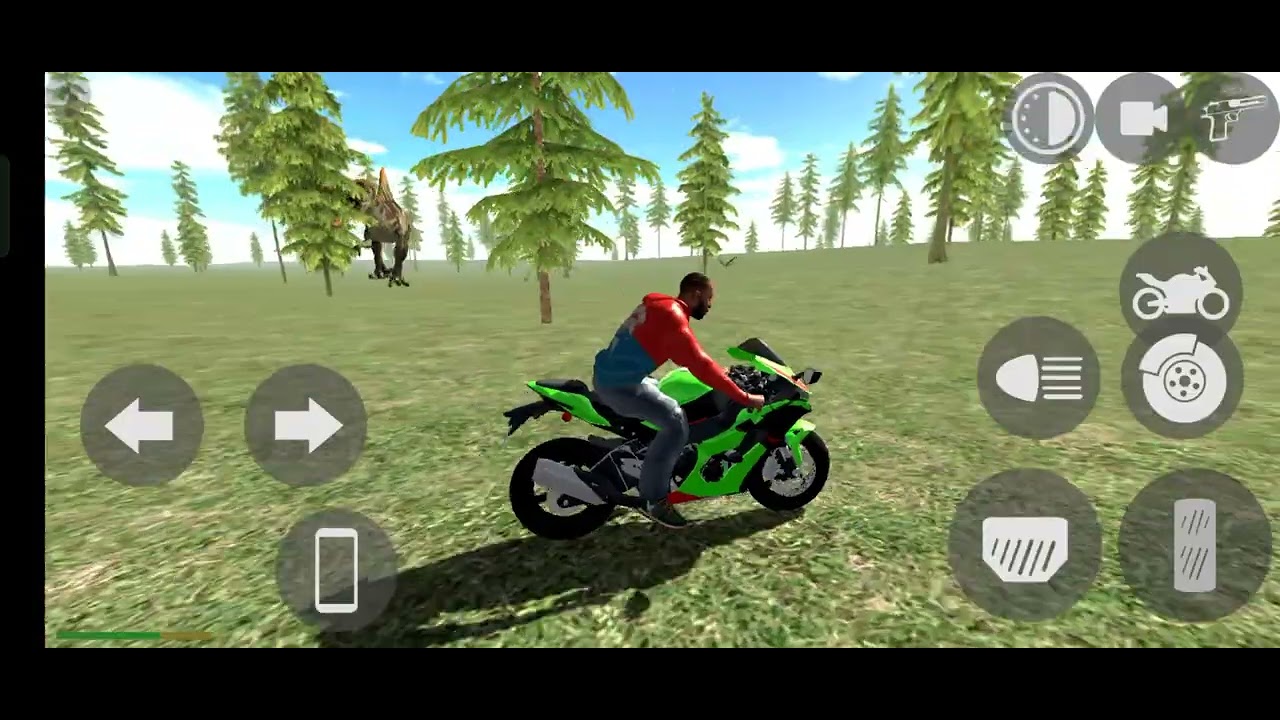 Dinosaur 🦖🦖 attack franklin in Indian Bike Driving 3d###