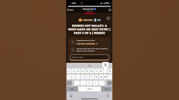 EXODUS HOT WALLET: A MUST-HAVE OR JUST HYPE? I PART 2 OF 6 | Memefi New Video Code