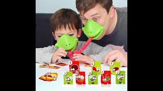 Tongue sticking lizard mask interactive toy, 2pcs, green screenshot 5