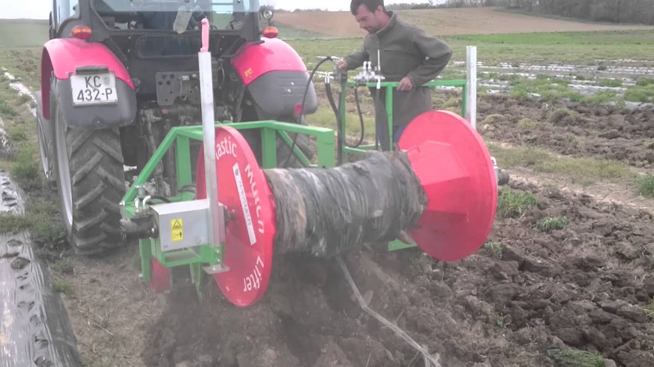 Skidač mulch folije MFR 1, mulch foil remover machine MFR 1