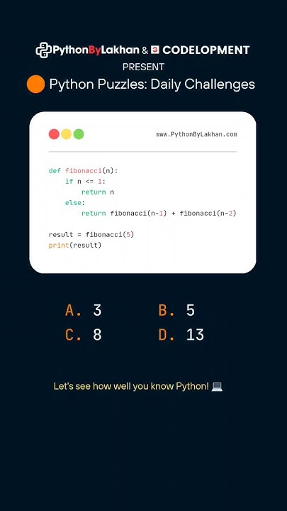 Python Quiz: Question No. 2 👨💻 - YouTube