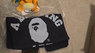 BAPE OVERDYED APE HEAD TEE + FREE POKEMON PLUSH UNBOXING/REVIEW