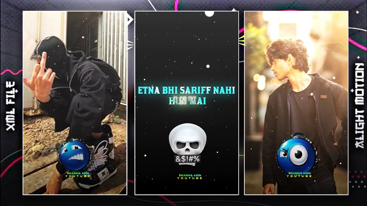 😎 ETNA BHI SARIFF NAHI HUN 😈BOY 2 LINE ATTITUDE XML😎 New Xml File 😈