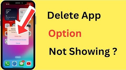 How To Fix Delete App Option Missing (Not Showing) In iPhone | iPhone Apps Not Deleting Problem