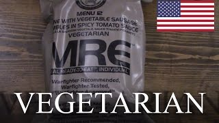 MRE: Vegetarian Penne with Vegetable Sausage Crumbles with Spicy Tomato Sauce ~2014~