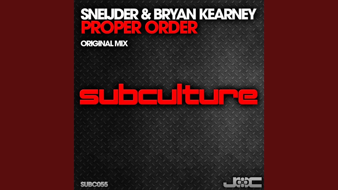 Proper Order (Original mix)