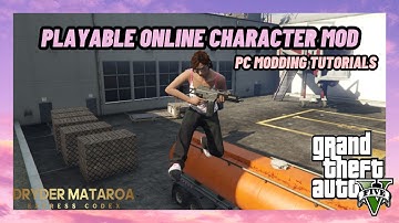 How To Install The Playable Online Character Mod (GTAV PC Mods 2025)