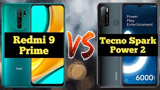 Redmi 9 Prime vs Tecno Spark Power 2 - full details comparison || Which is the best phone under ₹10k