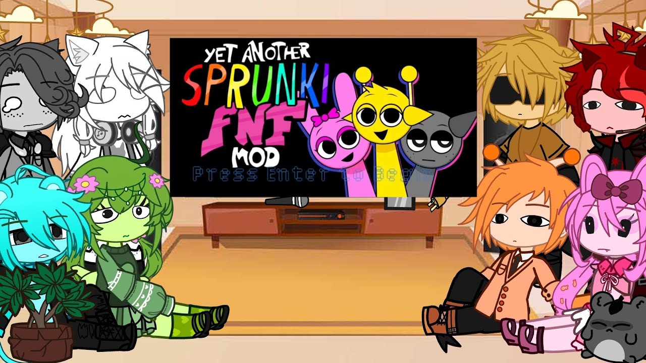 Sprunki Incredibox React To Yet Another Sprunki FNF MOD II Gacha Club 🐰