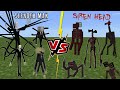 Team Slenderman VS Team Siren Head (CREEPY MOD BATTLE!!) Minecraft PE