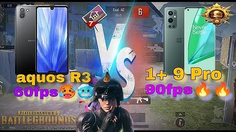 aquos r3 vs oneplus pro pubg test🥵🔥