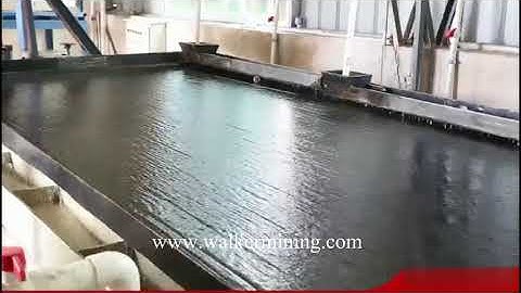 Shaking Table  in mineral processing laboratory for  testing Minerals