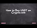 How to Buy USDT on Crypto.com