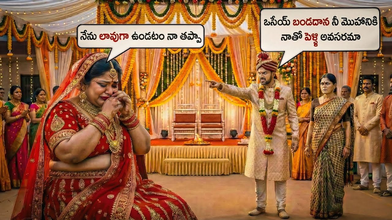 కోటీశ్వరుడు పెళ్లికొడుకు పేద లావుగా ఉన్న పెళ్లికూతురిని అవమానించాడు 😱 | TeluguMoralStory | JKWonders