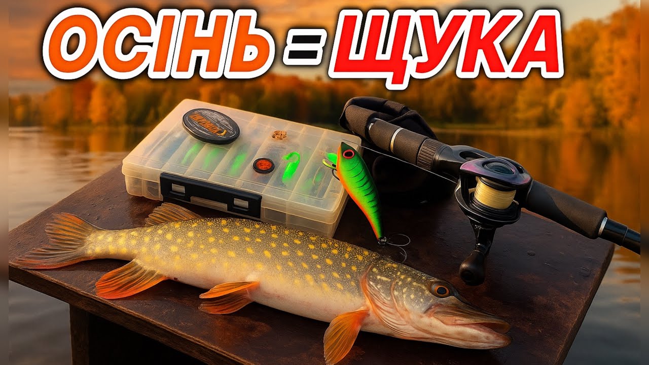 РИБАЛКА на ЩУКУ з ВОБЛЕРАМИ 🍂ОСІНЬ 2025 🍂